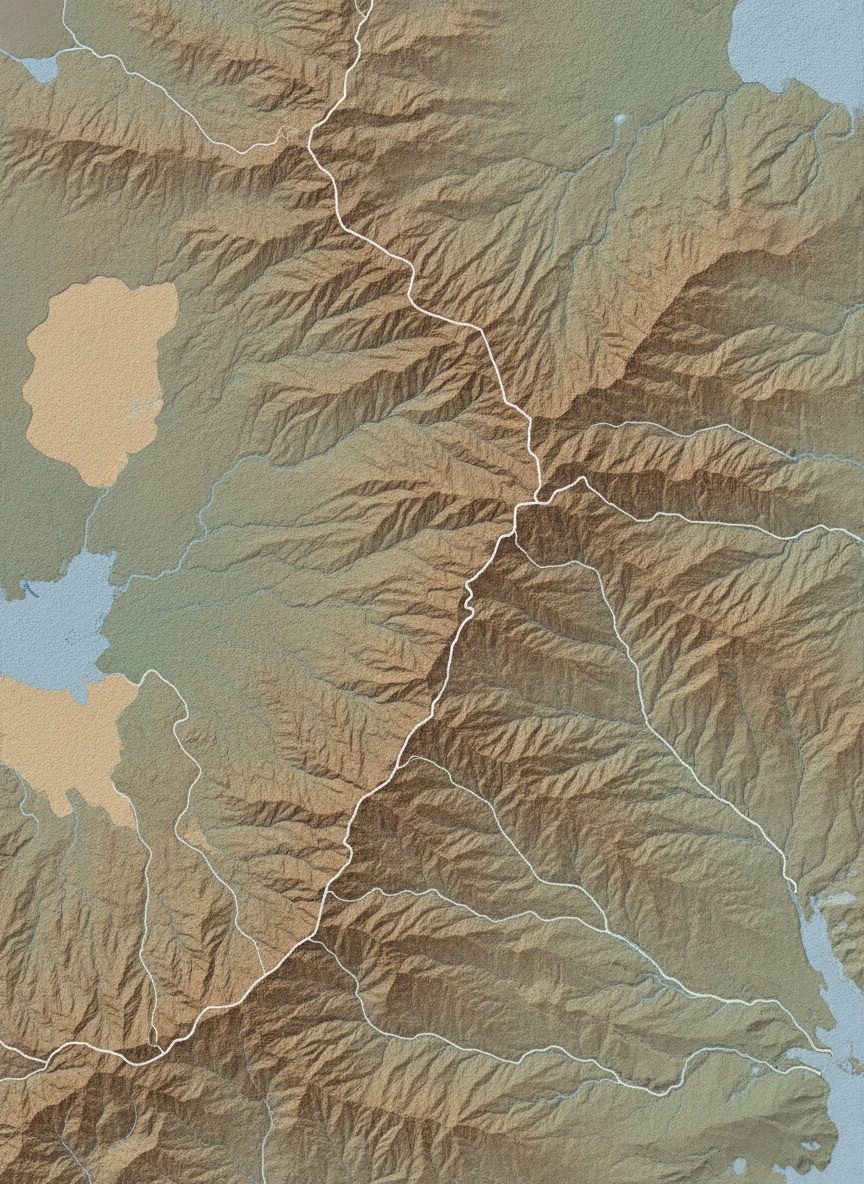 Terrain map of the Front Range & I-70 corridor with service regions shaded, foothills to Vail. Replace with styled map.